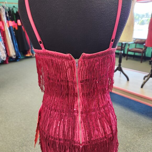 Celine Size 4 Fuchsia Pink Short Homecoming/Party Formal - Picture 5 of 5